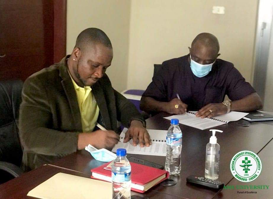 AME University, Conservation International Liberia Sign Memorandum of Understanding.