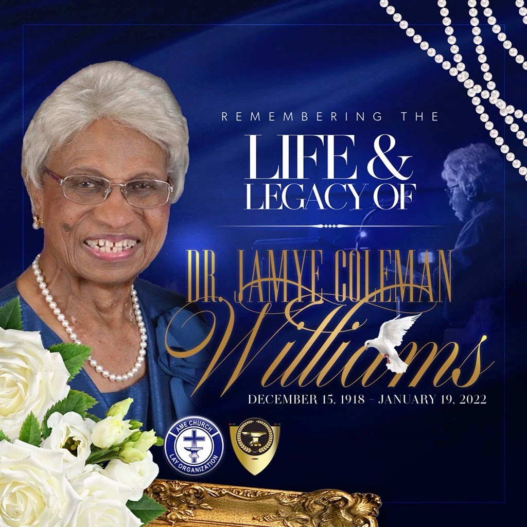 Transition of Dr. Jamye Coleman Williams (1918-2022)
