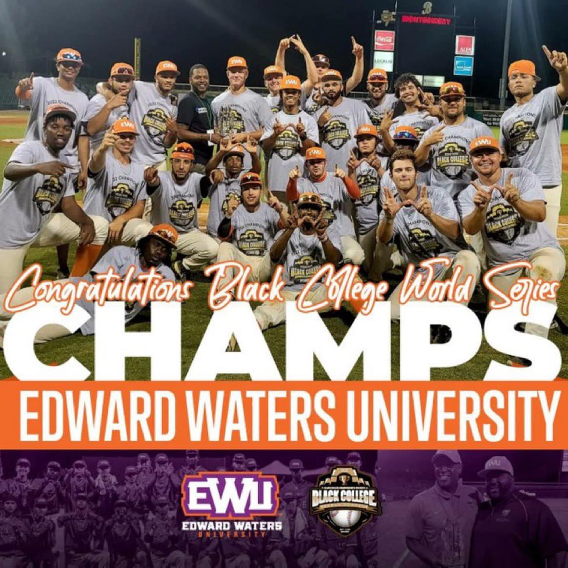 Edward Waters University won Black College World Series Saturday night beating Kentucky State 3-2