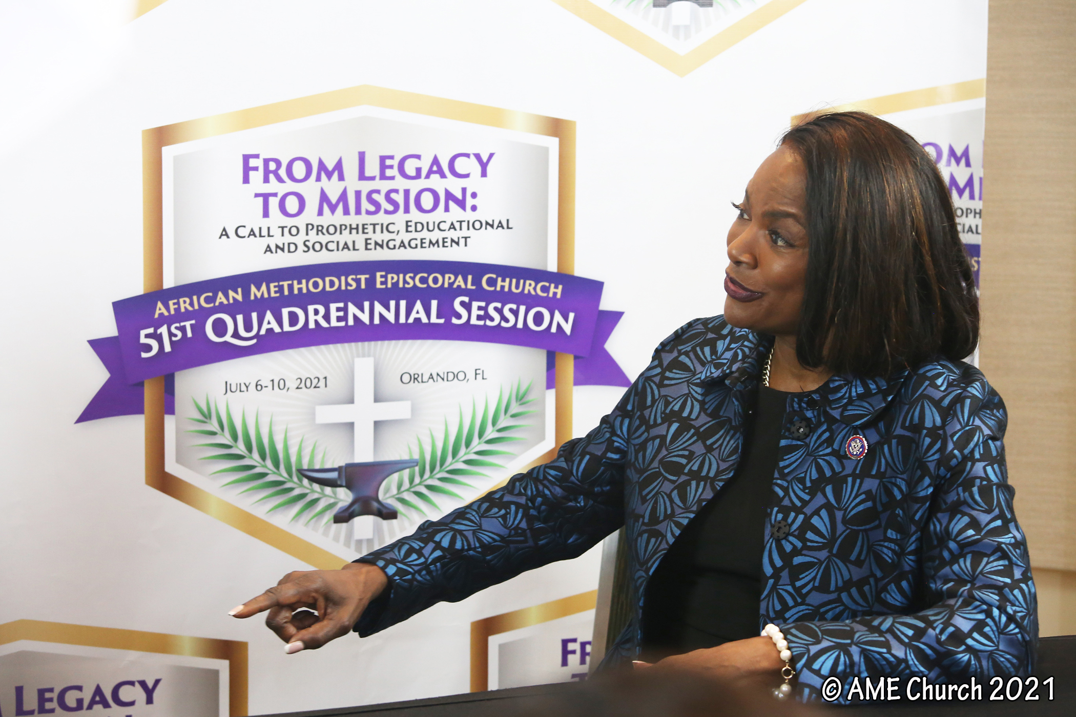 CONGRESSWOMAN VAL DEMINGS ADDRESSES THE 51ST SESSION OF THE GENERAL CONFERENCE