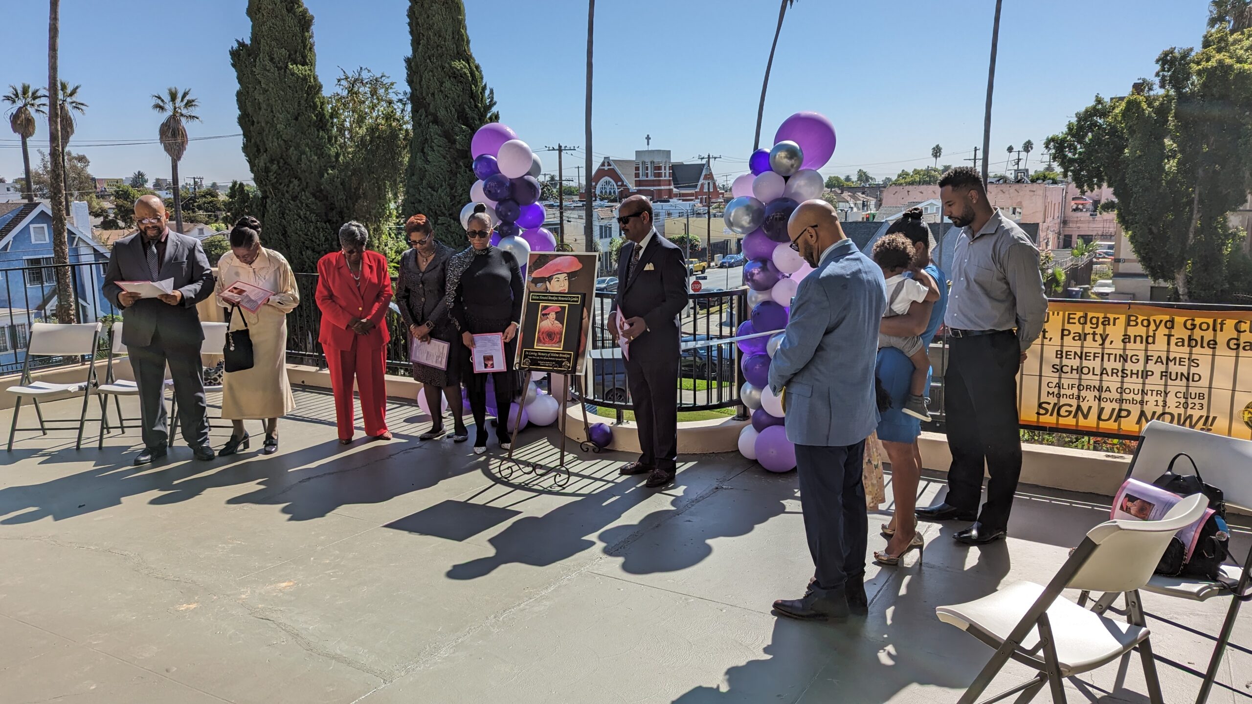 Helene Howard Brookins Memorial Fountain and Gardens Dedicated at First AME Church, Los Angeles