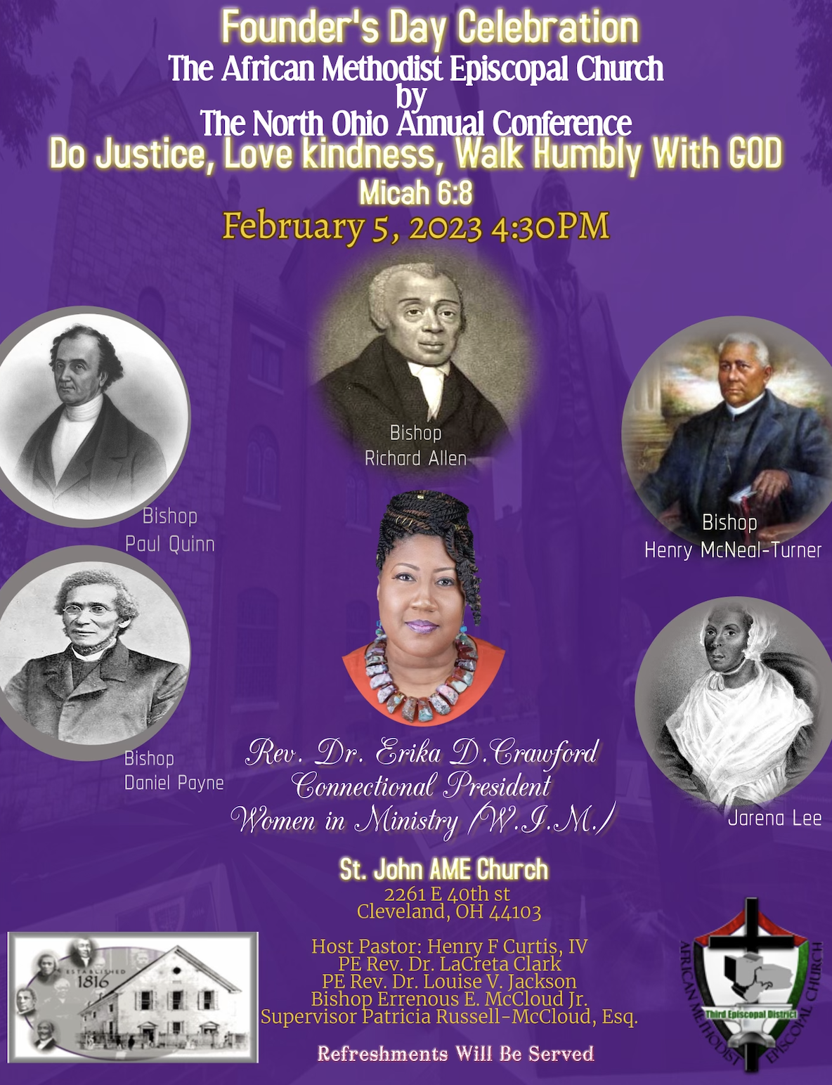 AME history is not a fairytale, Founder’s Day preacher tells North Ohio       