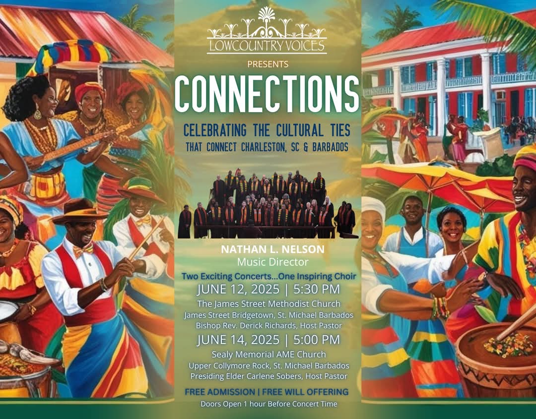 Sealy Memorial AME Church in Barbados hosts South Carolina Lowcountry Voice Choir.